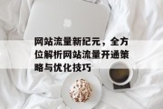 网站流量新纪元，全方位解析网站流量开通策略与优化技巧