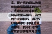 招手寻找行者SEO专家，提升您的网站流量和搜索引擎排名的途径，寻求SEO专家提升网站流量与排名，高效的方法和技巧，通过SEO策略提升网站流量与排名，找寻行者SEO专家获取有效方法与技巧