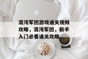 混沌军团游戏通关视频攻略,混沌军团,新手入门必看通关攻略