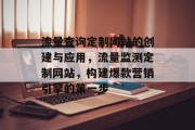 流量查询定制网站的创建与应用，流量监测定制网站，构建爆款营销引擎的第一步