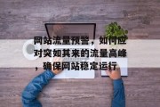 网站流量预警,如何应对突如其来的流量高峰,确保网站稳定运行 网站流量预警,如何应对突如其来的流量高峰,确保网站稳定运行