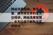 网站流量培训,提高流量、提升转化率的全方位培训,网站流量管理,全方位技巧解析与实战提升 网站流量培训,提高流量、提升转化率的全方位培训,网站流量管理,全方位技巧解析与实战提升