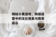 揭秘小黄游戏，网络迷雾中的文化现象与教育启示