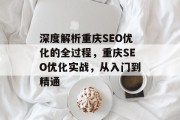 深度解析重庆SEO优化的全过程，重庆SEO优化实战，从入门到精通