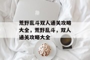 荒野乱斗双人通关攻略大全,荒野乱斗,双人通关攻略大全