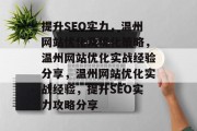 提升SEO实力,温州网站优化及优化策略,温州网站优化实战经验分享,温州网站优化实战经验,提升SEO实力攻略分享