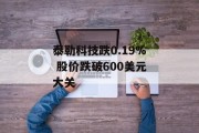 泰勒科技跌0.19% 股价跌破600美元大关