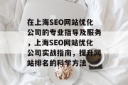 在上海SEO网站优化公司的专业指导及服务，上海SEO网站优化公司实战指南，提升网站排名的科学方法
