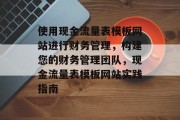 使用现金流量表模板网站进行财务管理，构建您的财务管理团队，现金流量表模板网站实践指南