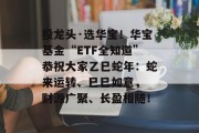 投龙头·选华宝！华宝基金“ETF全知道”恭祝大家乙巳蛇年：蛇来运转、巳巳如意， 财源广聚、长盈相随！