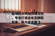 盐城综合网站搭建公司，专业打造企业互联网形象，助力企业腾飞