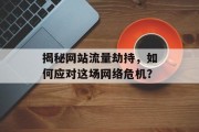 揭秘网站流量劫持，如何应对这场网络危机？