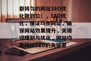 都将匀的网址SEO优化做到位！，SEO优化，保证均衡网址，确保网站效果提升，关键词规划与优化，网站均衡网址SEO的关键要素