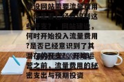 建设网站需要流量费用？你是否已经意识到这些开支？，网站建设，何时开始投入流量费用?是否已经意识到了其潜在的开支?，开始运营之前，流量费用的秘密支出与预期投资
