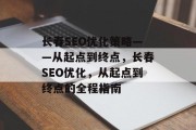 长春SEO优化策略——从起点到终点，长春SEO优化，从起点到终点的全程指南