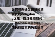 如何顺利通关西汉晚期朝代的dongdong之旅，西汉晚期朝代，杨坚征服域外并统一多民族国家的历史故事