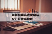如何构建高流量网站，全方位策略解析