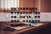 羽绒飞天世界新挑战,天下手游羽毛师门通关攻略,羽绒飞天,世界新挑战,天下手游羽毛师门秘籍大公开!