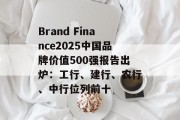 Brand Finance2025中国品牌价值500强报告出炉：工行、建行、农行、中行位列前十