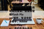 Flash Player插件: 你生活中不可或缺的小助手，教你如何安装、使用和管理Flash Player插件，生活中的小助手，Adobe Flash Player，你的生活小助手
