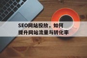 SEO网站投放，如何提升网站流量与转化率