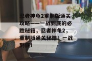 忍者神龟2重制版通关攻略——一战到底的必胜秘籍,忍者神龟2,重制版通关秘籍!一战到底!