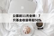 公募前11月业绩：7只基金收益率超50%