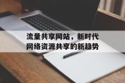 流量共享网站，新时代网络资源共享的新趋势