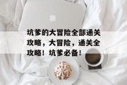 坑爹的大冒险全部通关攻略，大冒险，通关全攻略！坑爹必备！