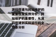 源码搭建与网站维护的重要性及实例分析,网站维护的重要性,从源码搭建到实际运行的全链条分析 源码搭建与网站维护的重要性及实例分析,网站维护的重要性,从源码搭建到实际运行的全链条分析