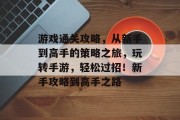 游戏通关攻略，从新手到高手的策略之旅，玩转手游，轻松过招！新手攻略到高手之路
