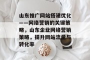 山东推广网站搭建优化——网络营销的关键策略，山东企业网络营销策略，提升网站流量与转化率