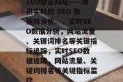 SEO报告网站——提供实时的 SEO 数据和分析。,实时SEO数据分析,网站流量、关键词排名等关键指标追踪,实时SEO数据追踪,网站流量、关键词排名等关键指标监控