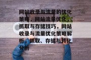 网站收录与流量的优化策略，网站流量优化，抓取与存储技巧，网站收录与流量优化策略解析，抓取、存储与转化分析