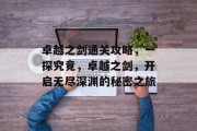 卓越之剑通关攻略,一探究竟,卓越之剑,开启无尽深渊的秘密之旅