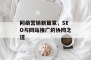 网络营销新篇章，SEO与网站推广的协同之道