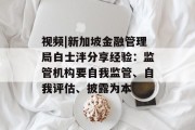 视频|新加坡金融管理局白士泮分享经验：监管机构要自我监管、自我评估、披露为本