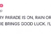 特朗普：阅兵风雨无阻照常进行