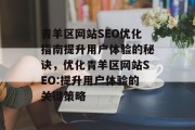 青羊区网站SEO优化指南提升用户体验的秘诀，优化青羊区网站SEO:提升用户体验的关键策略