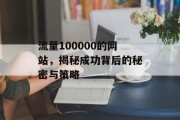 流量100000的网站，揭秘成功背后的秘密与策略