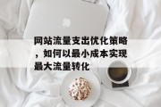 网站流量支出优化策略，如何以最小成本实现最大流量转化