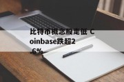 比特币概念股走低 Coinbase跌超2.6%