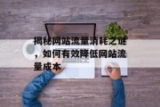 揭秘网站流量消耗之谜，如何有效降低网站流量成本