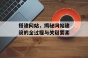 搭建网站，揭秘网站建设的全过程与关键要素