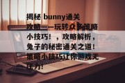 揭秘 bunny通关攻略——玩转众多策略小技巧!,攻略解析,兔子的秘密通关之道!策略小技巧让你游戏无压力!