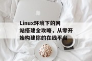 Linux环境下的网站搭建全攻略，从零开始构建你的在线平台