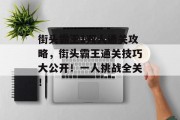 街头霸王1双人通关攻略,街头霸王通关技巧大公开!一人挑战全关!