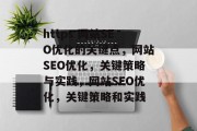 https 网站SEO优化的关键点，网站SEO优化，关键策略与实践，网站SEO优化，关键策略和实践