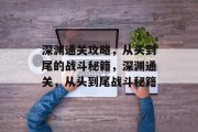 深渊通关攻略，从头到尾的战斗秘籍，深渊通关，从头到尾战斗秘籍