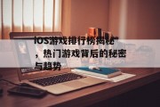 iOS游戏排行榜揭秘，热门游戏背后的秘密与趋势